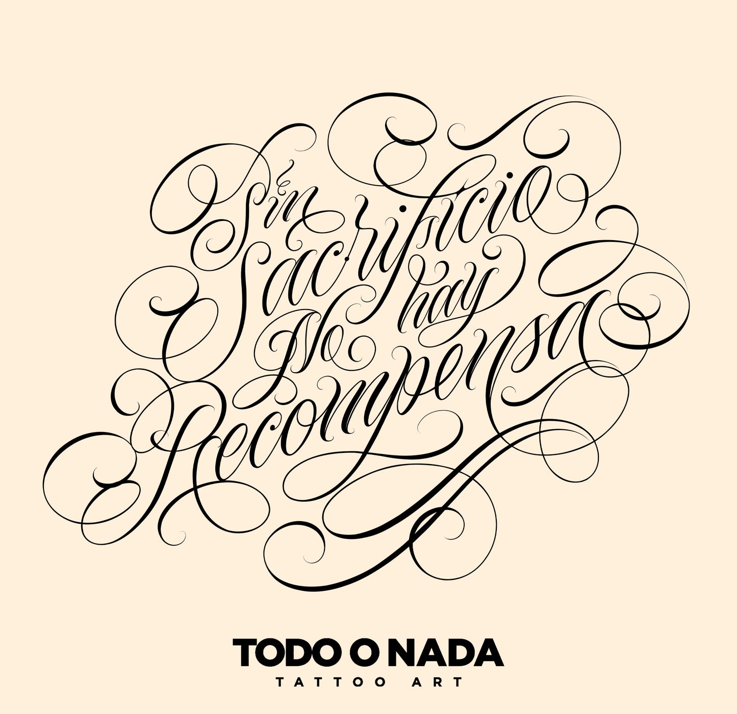 SIN SACRIFICIO NO HAY RECOMPENSA / RAMALETTERS