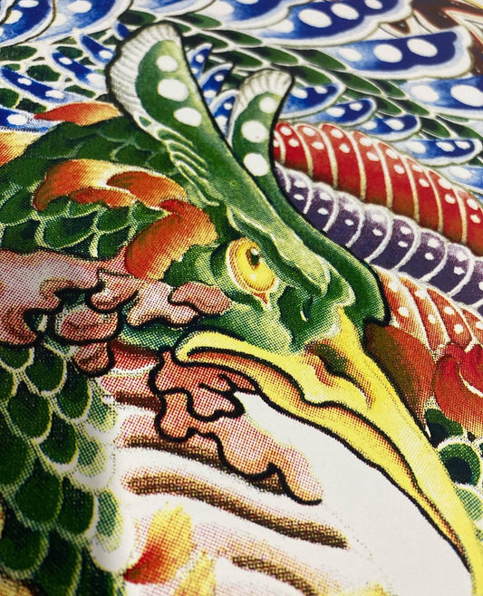 HO-O / FÉNIX - Serigrafía 8 tintas colab con Diamante tatts