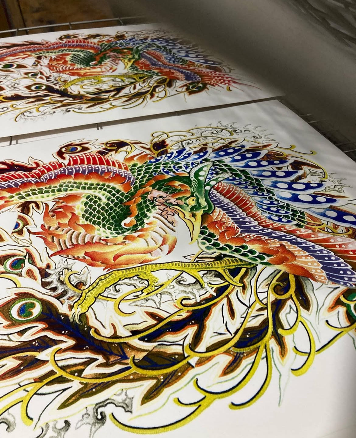 HO-O / FÉNIX - Serigrafía 8 tintas colab con Diamante tatts