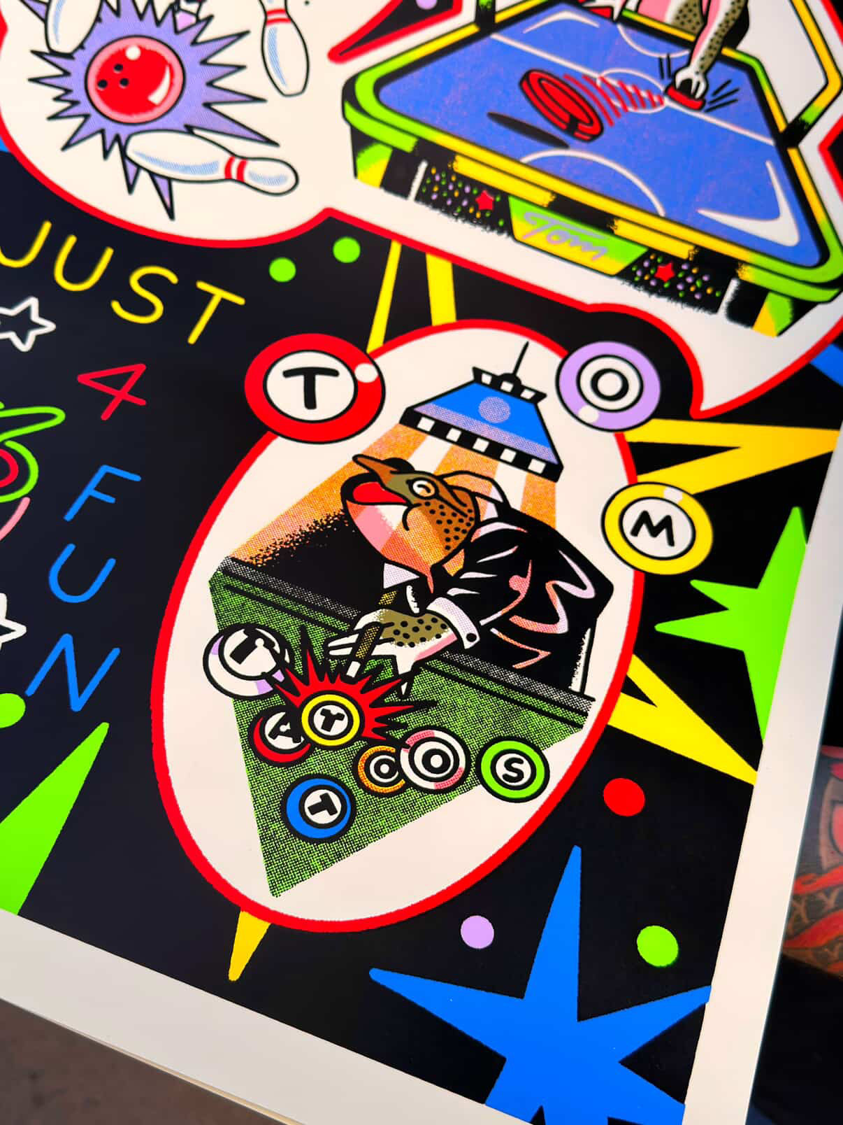 TOMXX frogs/  8 tintas edición limitada/ serigrafia sobre papel