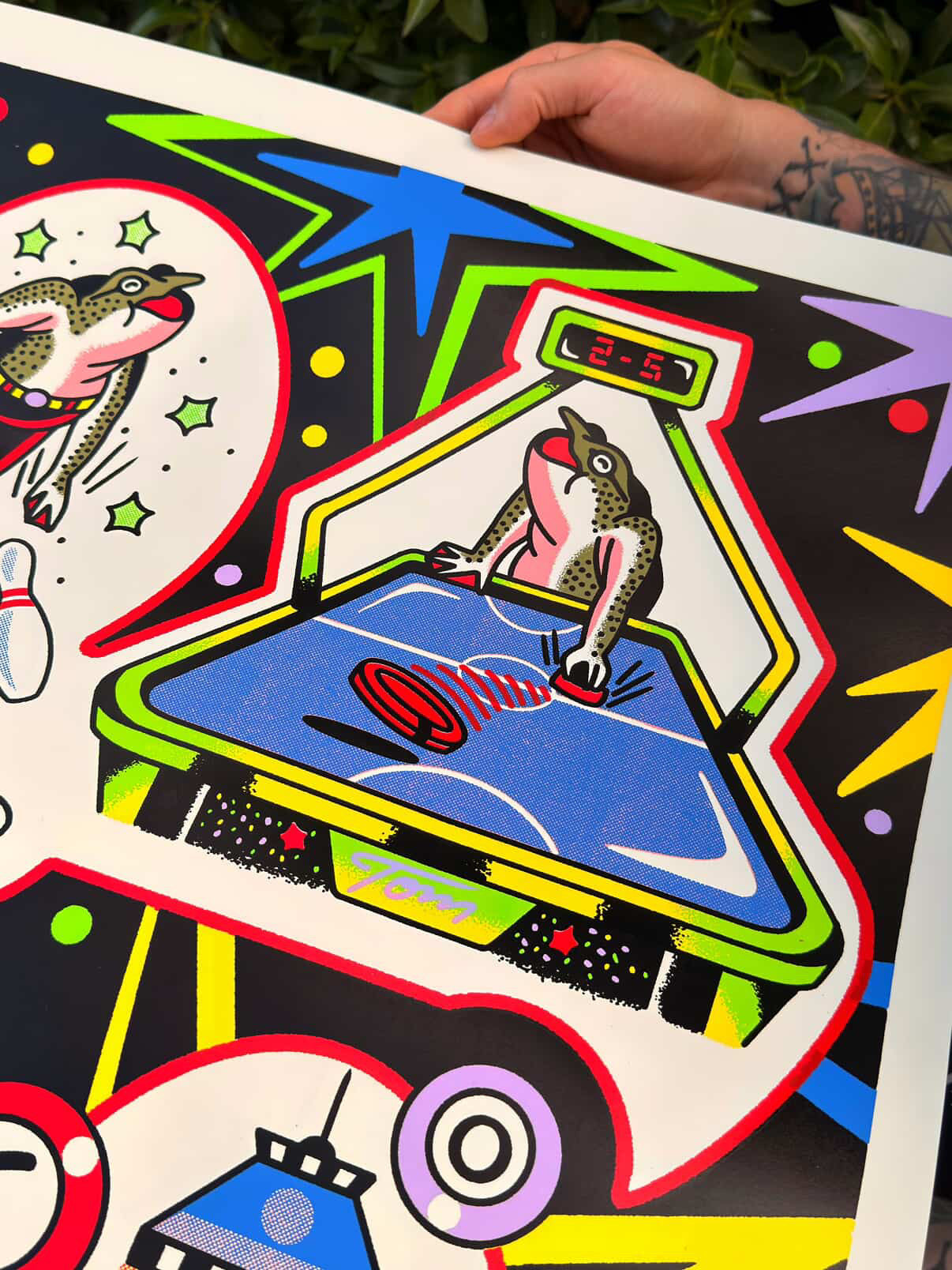 TOMXX frogs/  8 tintas edición limitada/ serigrafia sobre papel