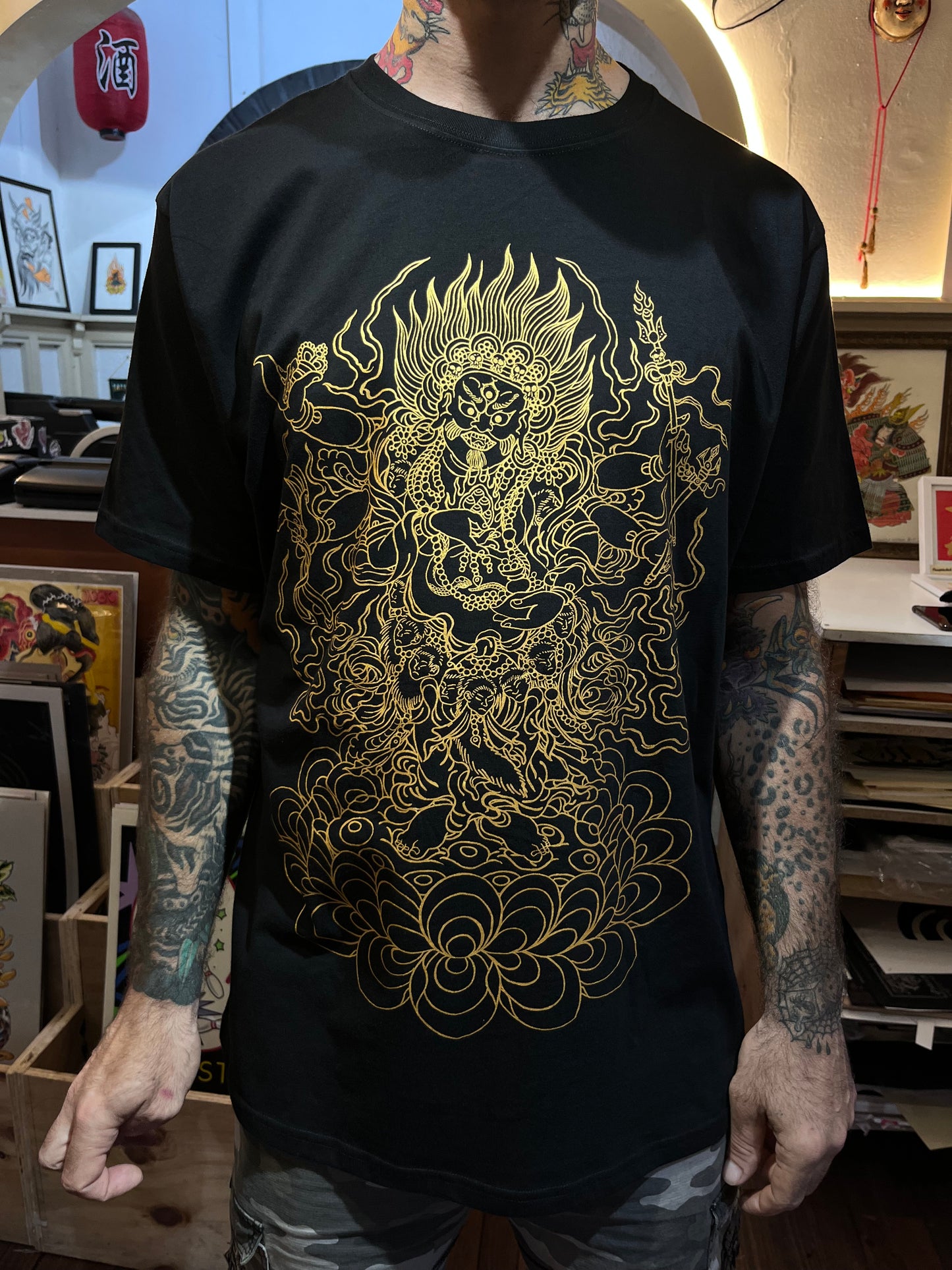 MAHAKALA gold design / algodon peruano