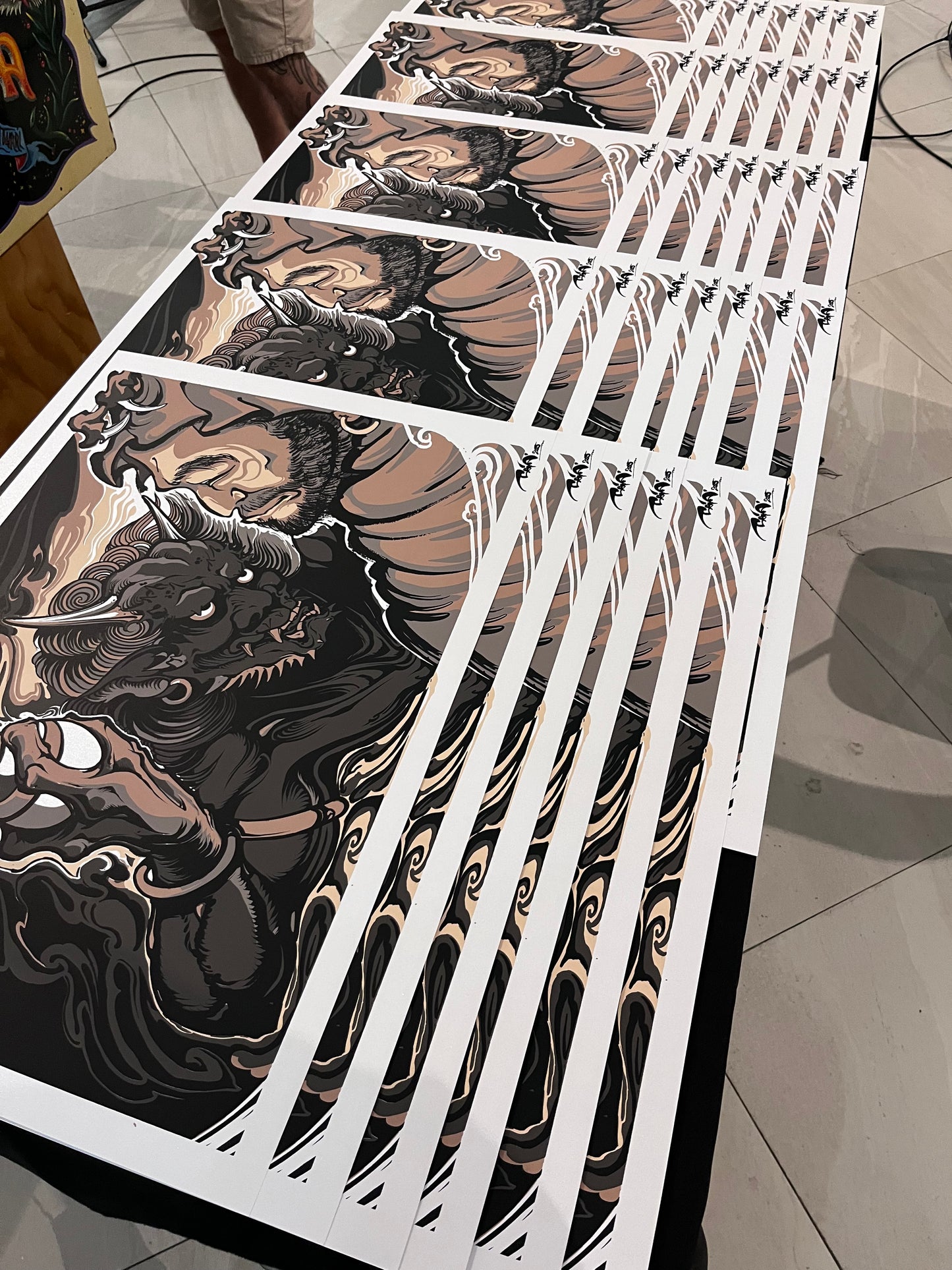 LA PRUEBA DEL ESPÍRITU / Saia rivano colab / 4 tintas 50x70 / serigrafía sobre papel