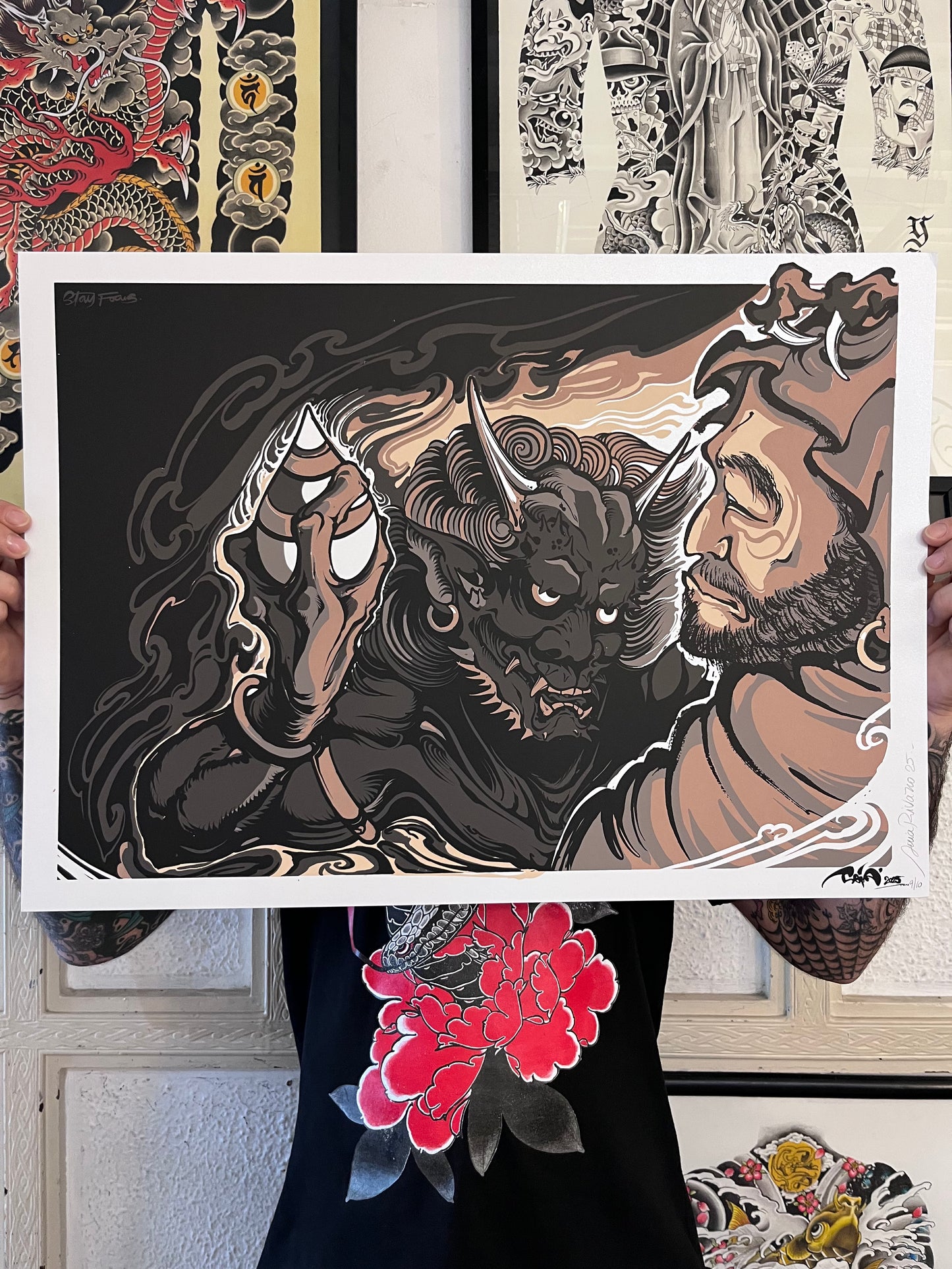 LA PRUEBA DEL ESPÍRITU / Saia rivano colab / 4 tintas 50x70 / serigrafía sobre papel