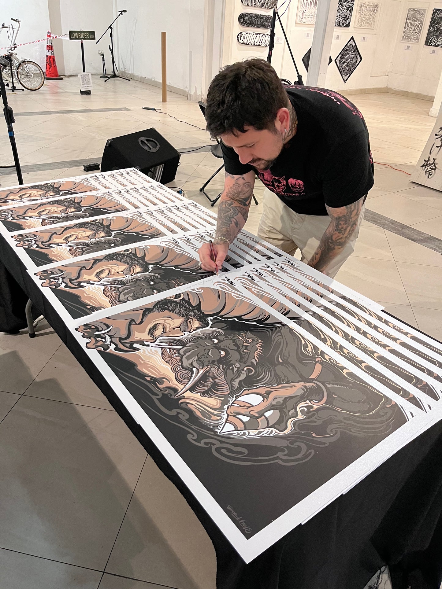 LA PRUEBA DEL ESPÍRITU / Saia rivano colab / 4 tintas 50x70 / serigrafía sobre papel