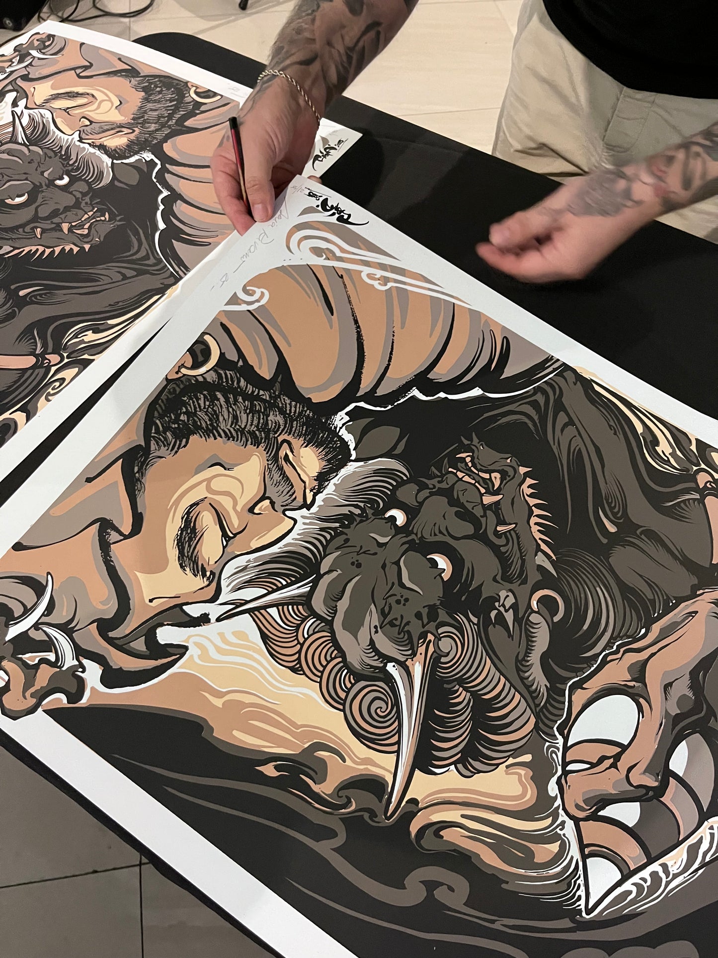 LA PRUEBA DEL ESPÍRITU / Saia rivano colab / 4 tintas 50x70 / serigrafía sobre papel