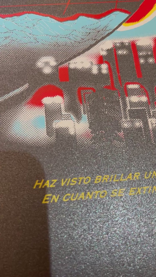 DRAGÓN FUTURE / Diamante Tattoo art colab/  4 tintas 50x70 cm/ serigrafia sobre papel